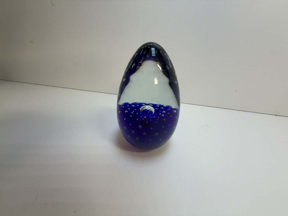 Art Glass Paperweight 1988 MSH‎ Mount Saint Helen Signed Controlled Bubbles VTG - Picture 2 of 5